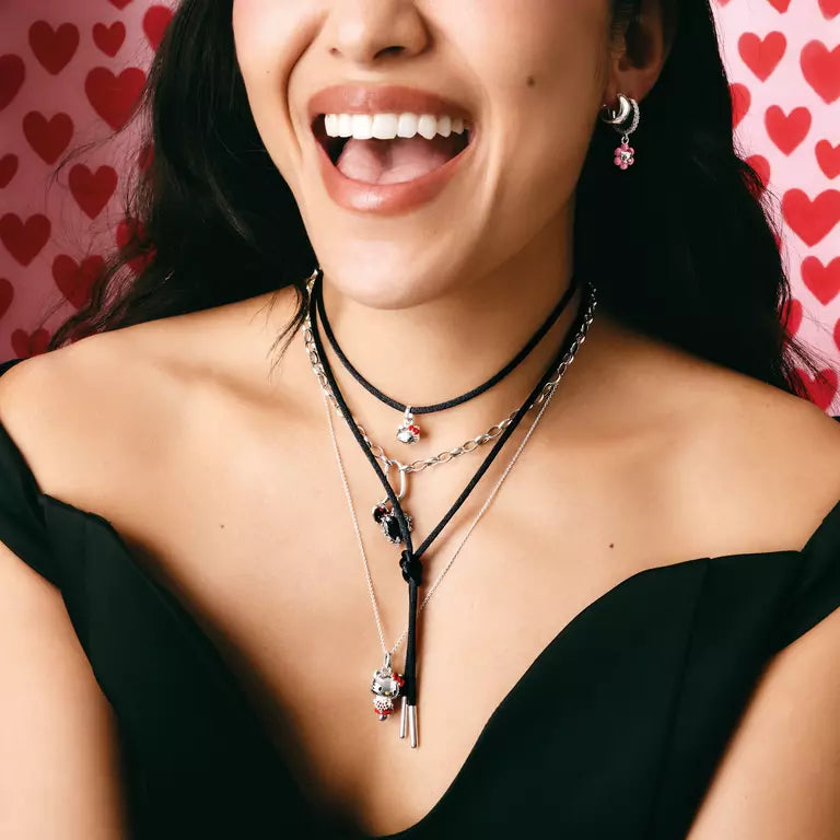 Thomas Sabo Red Hello Kitty Necklace with a Red Zirconia Heart