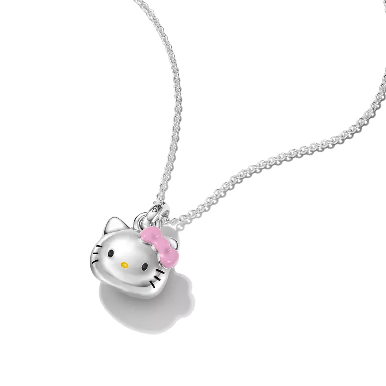 Thomas Sabo Hello Kitty Necklace with Pink Bow