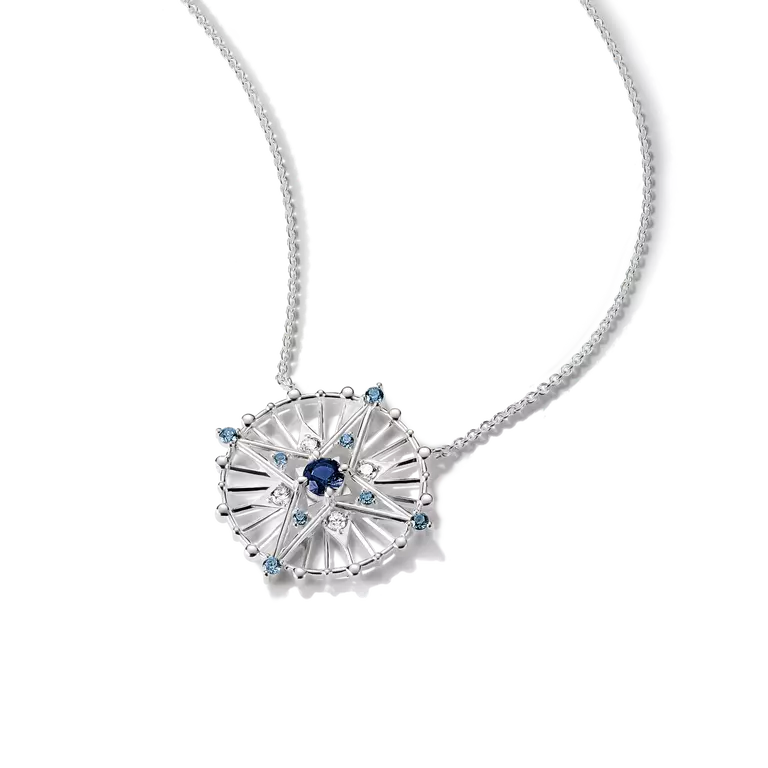 Thomas Sabo Talisman Necklace with Blue Stones