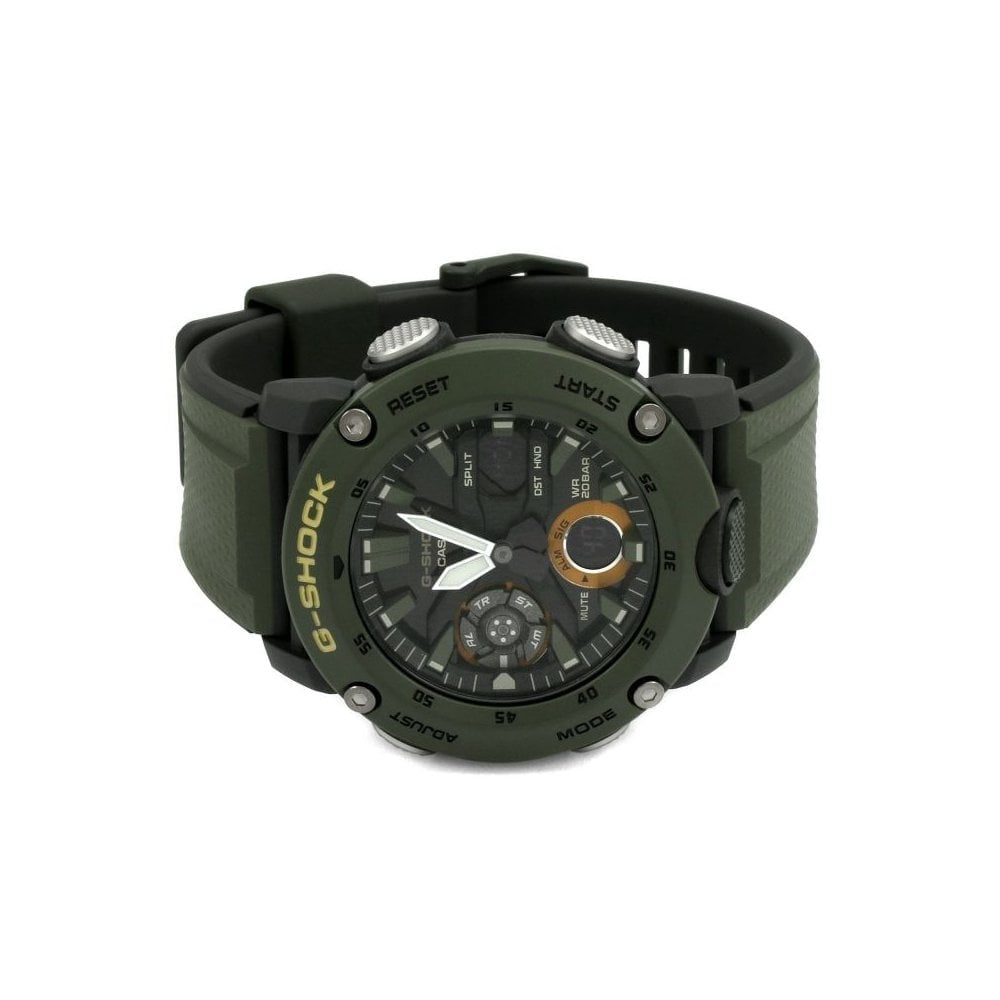 KHAKI GREEN LIGHTWEIGHT G-SHOCK ANALOGUE & DIGITAL WATCH
