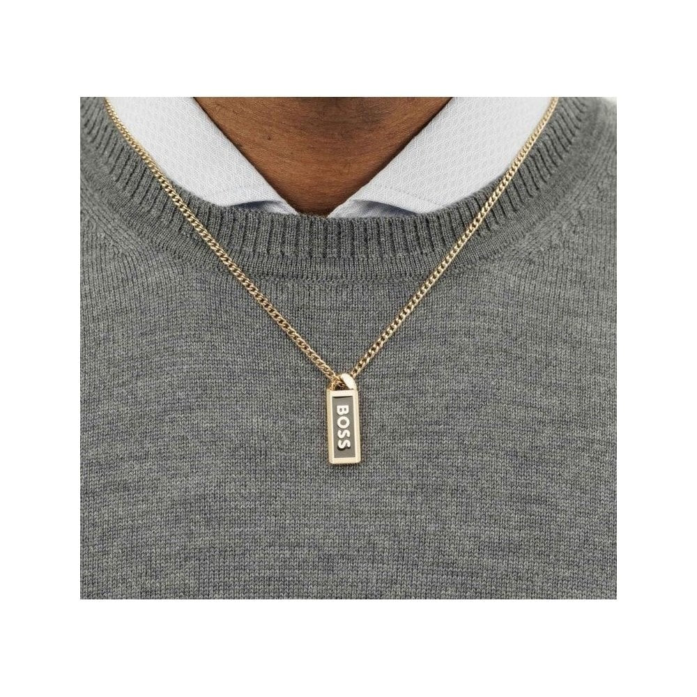 Kassy, Gents Gold Plated Stainless Steel Necklace 