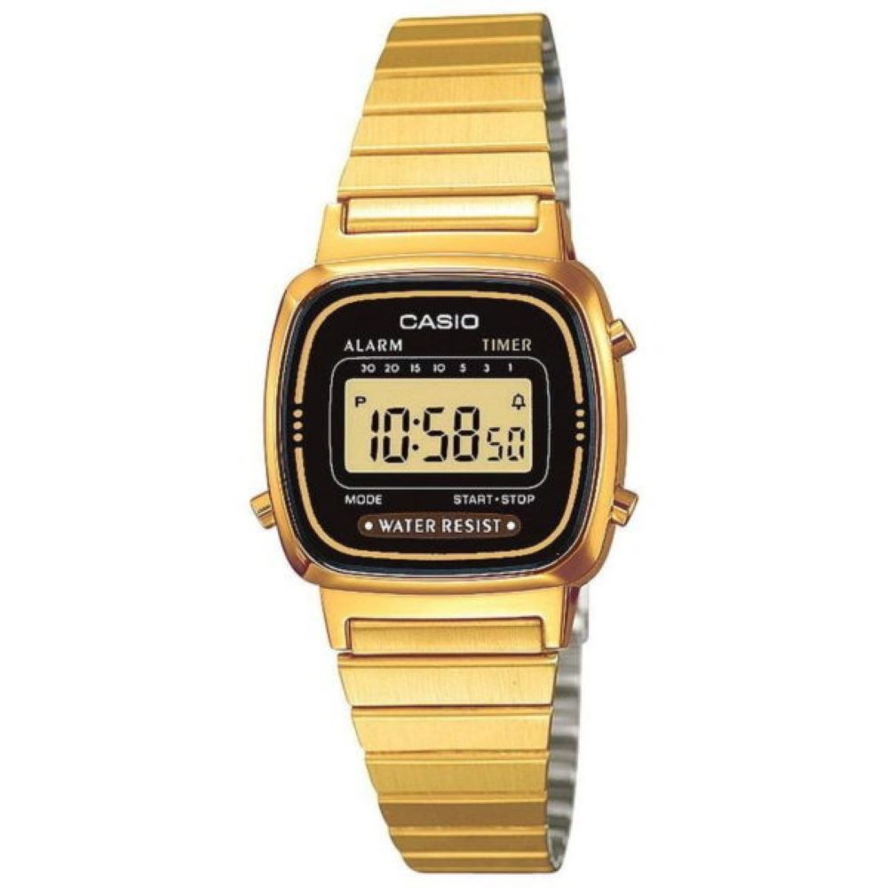 Casio Vintage Ladies Gold Stainless Steel Watch