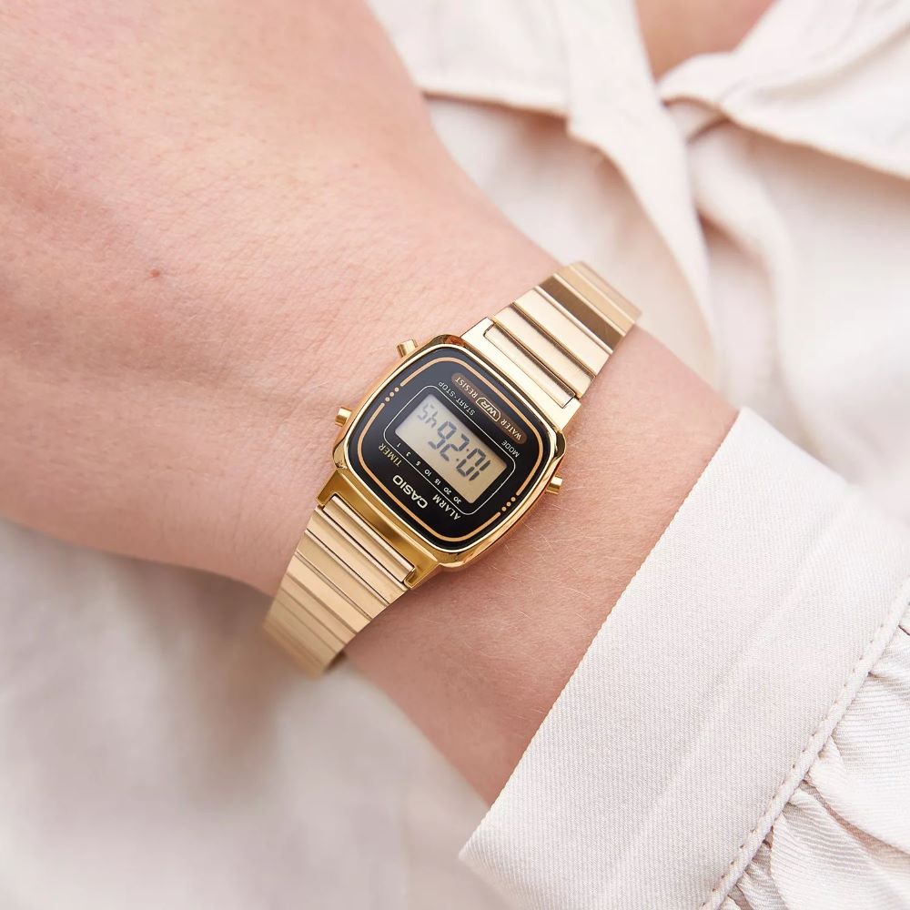 Casio Vintage Ladies Gold Stainless Steel Watch