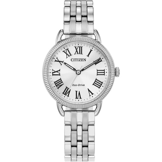 LADIES' CLASSIC, ROMAN NUMERALS, ECO DRIVE WATCH