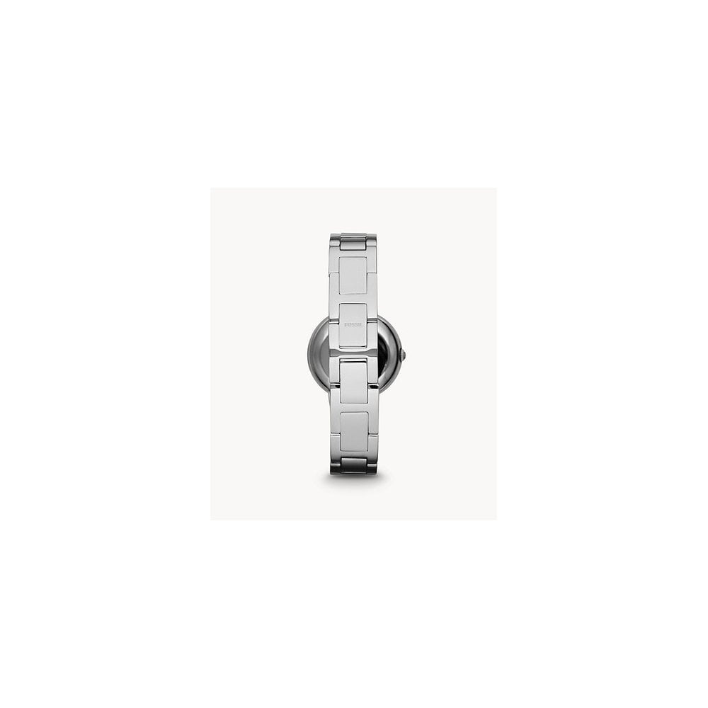 LADIES FOSSIL VIRGINIA STAINLESS STEEL WATCH WITH CZ EMBELLISHMENT ON DIAL & ON BRACELET