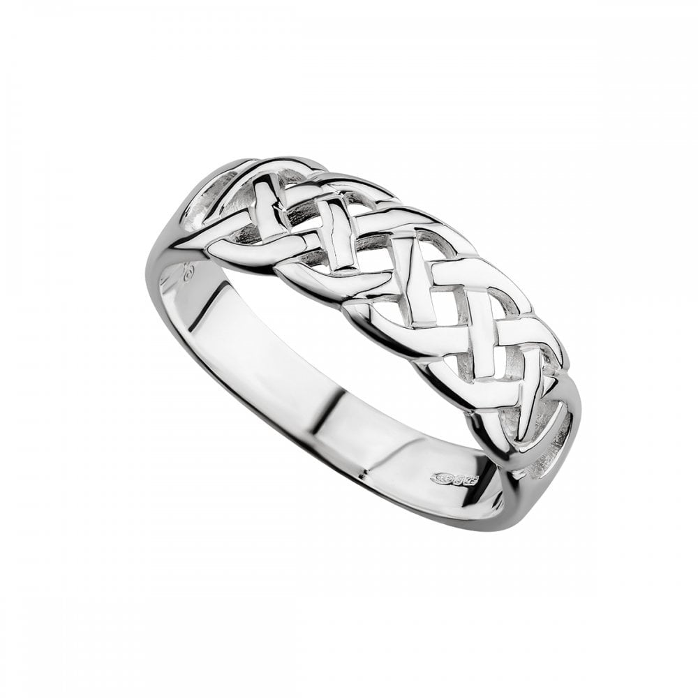 LADIES OPEN CELTIC STERLING SILVER BAND