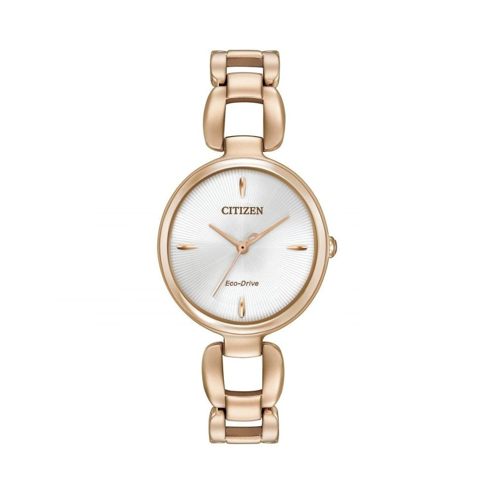 LADIES ROSE GOLD CITIZEN ECO-DRIVE WATCH