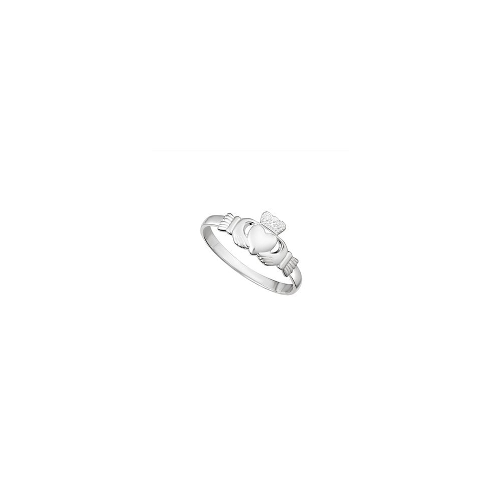 LADIES STERLING SILVER CLADDAGH RING