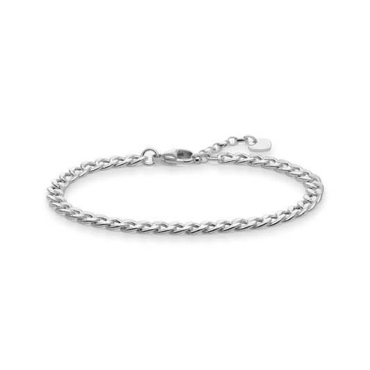 Thomas Sabo Sterling Silver Flat Curb Bracelet