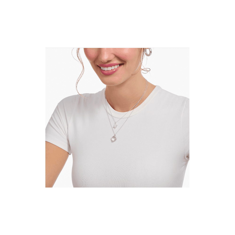 LETTER 'N' NECKLACE WITH WHITE ZIRCONIA