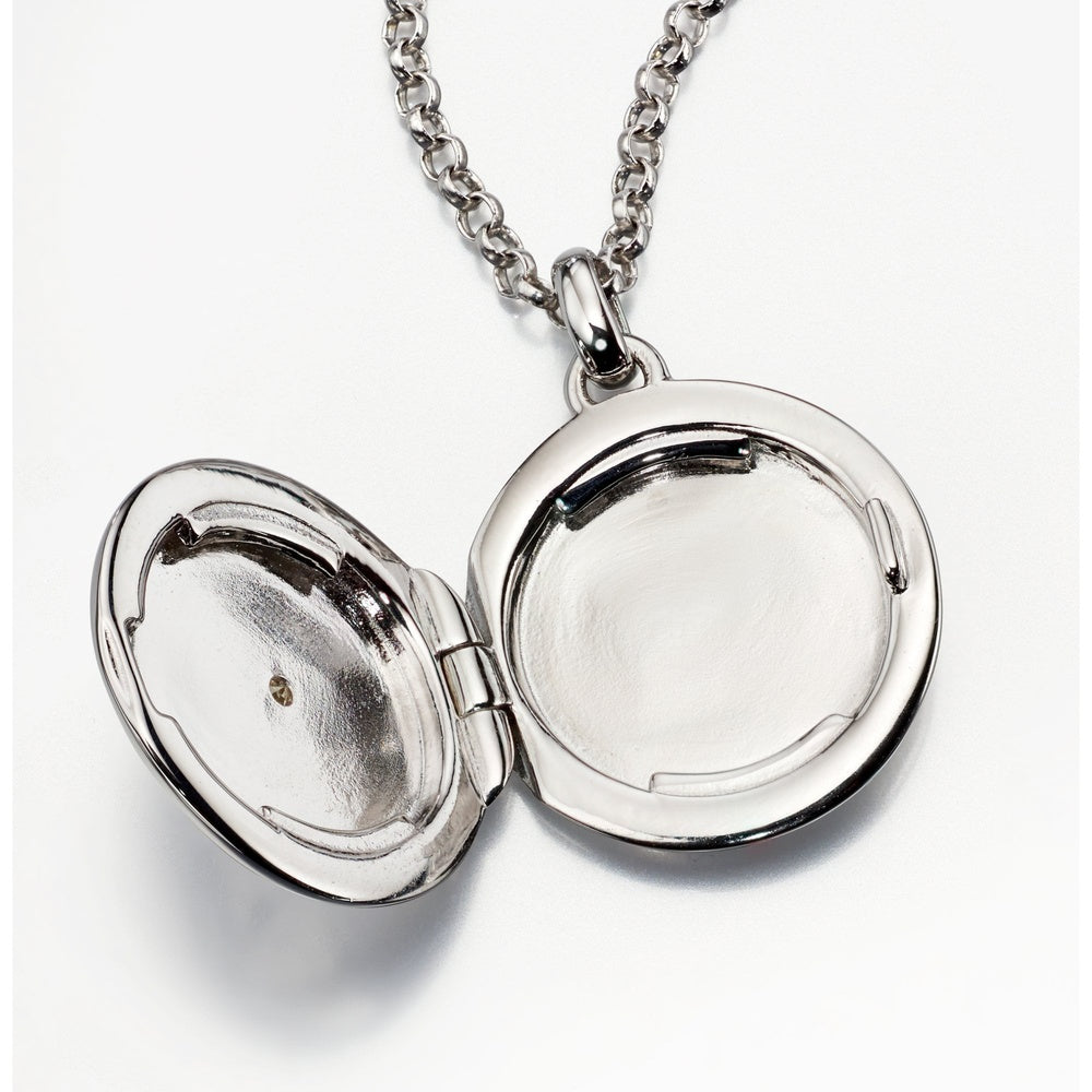 LITTLE STAR ADRIANA STERLING SILVER DIAMOND LOCKET