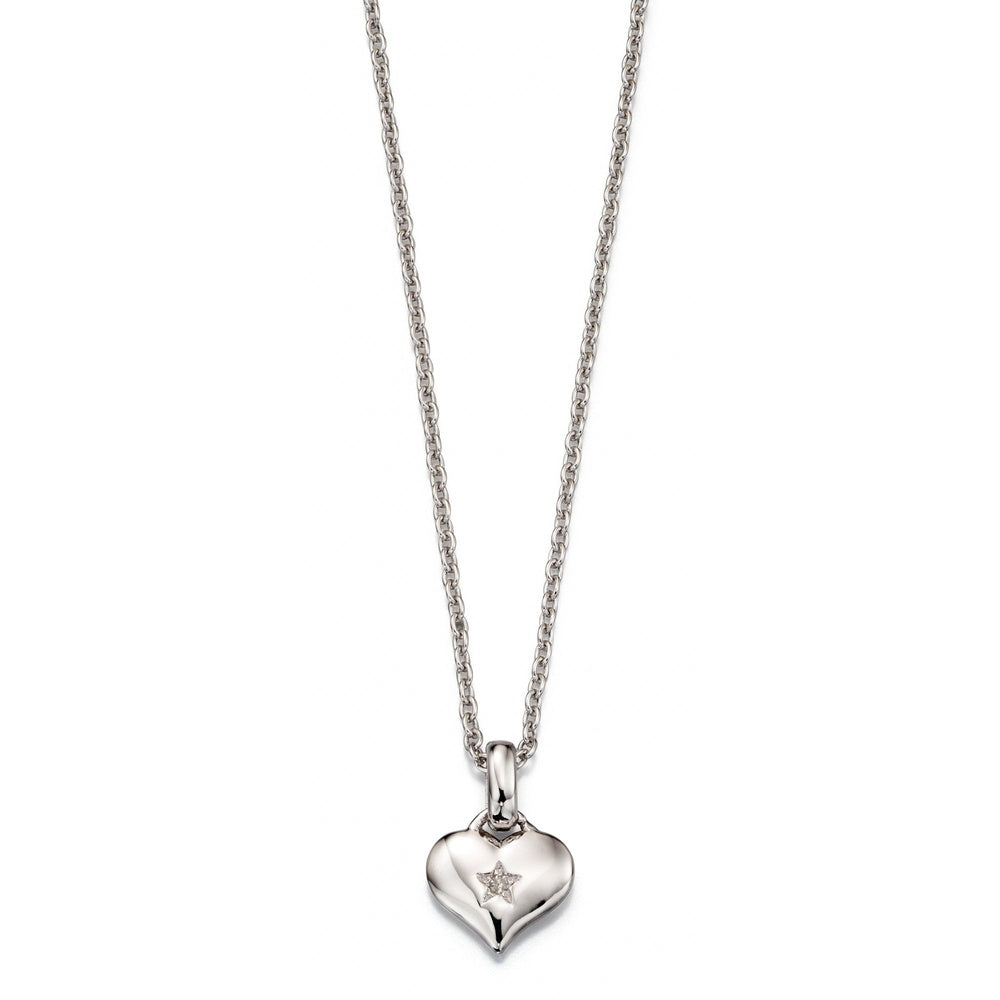 LITTLE STAR BELLA STERLING SILVER HEART NECKLACE