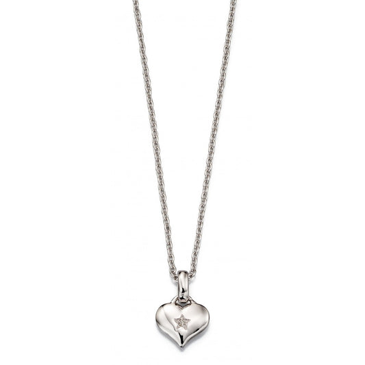 LITTLE STAR BELLA STERLING SILVER HEART NECKLACE