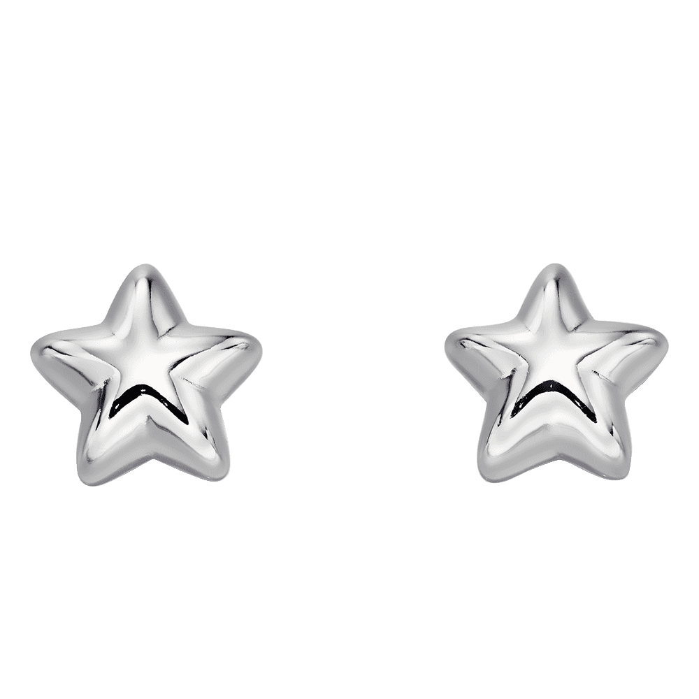 LITTLE STAR ELLE STERLING SILVER STAR STUD EARRINGS