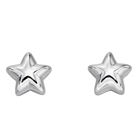 LITTLE STAR ELLE STERLING SILVER STAR STUD EARRINGS