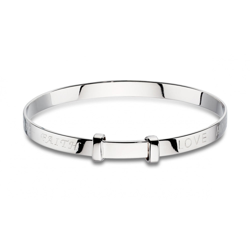 LITTLE STAR FAITH STERLING SILVER BABY BANGLE