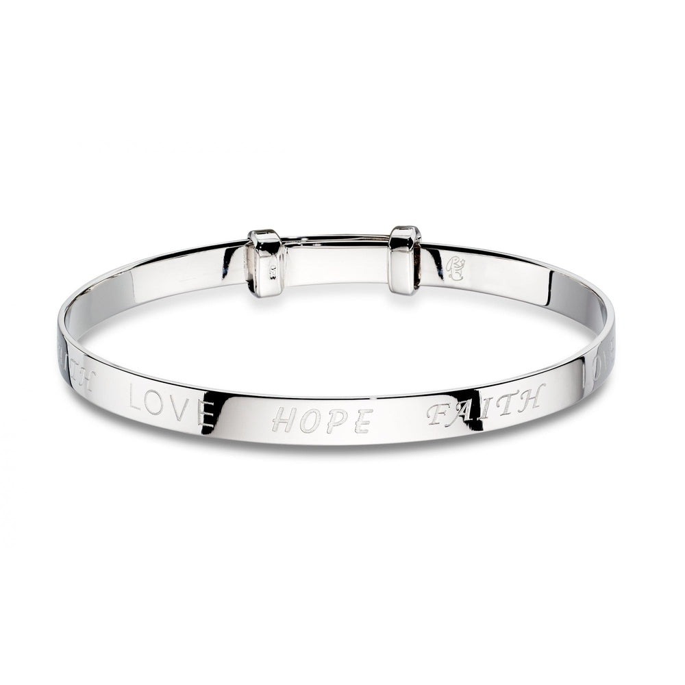 LITTLE STAR FAITH STERLING SILVER BABY BANGLE