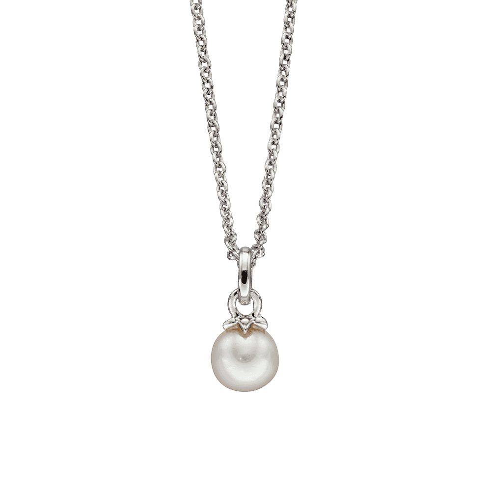 LITTLE STAR ISLA STERLING SILVER PEARL NECKLACE