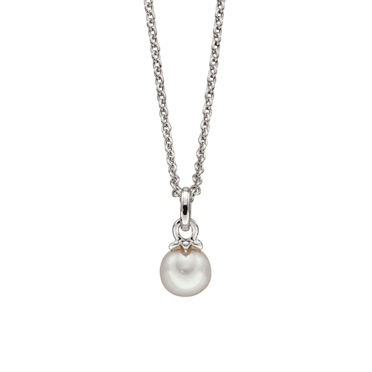 LITTLE STAR ISLA STERLING SILVER PEARL NECKLACE