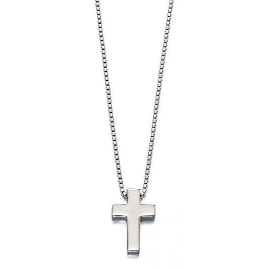 LITTLE STAR THOM STERLING SILVER CROSS NECKLACE