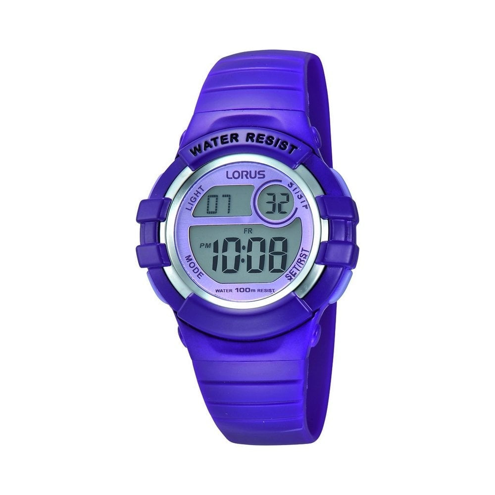 LORUS SMALL BLUE DIGITAL WATCH WITH ALARM