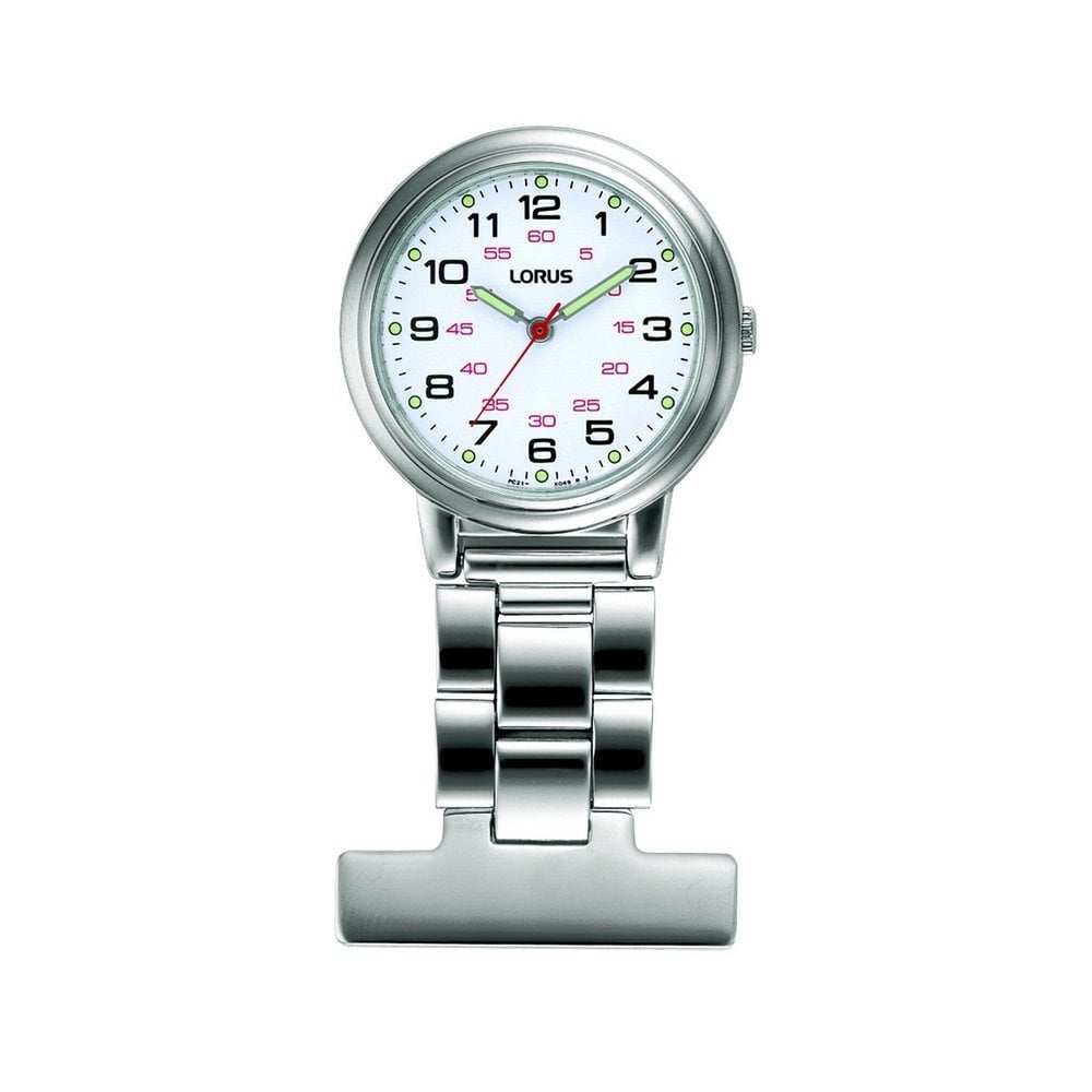 LORUS STAINLESS STEEL FOB WATCH MOST USED IN NURSING