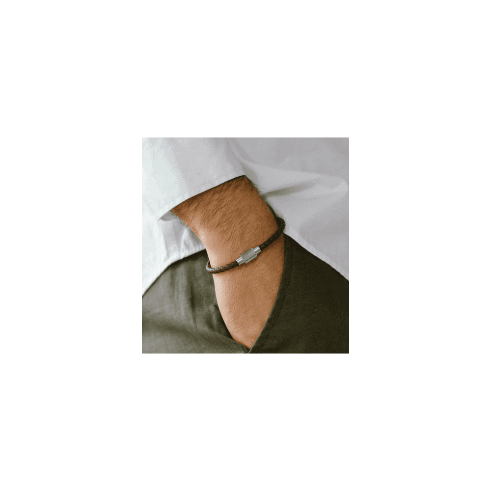 LUKE LANDON BROWN LEATHER BRACELET