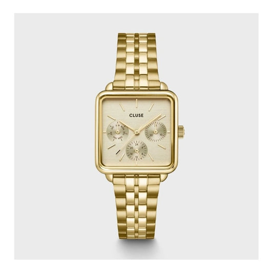 La Tétragone Chronograph, Gold Dial, Ladies Gold Stainless Steel Watch