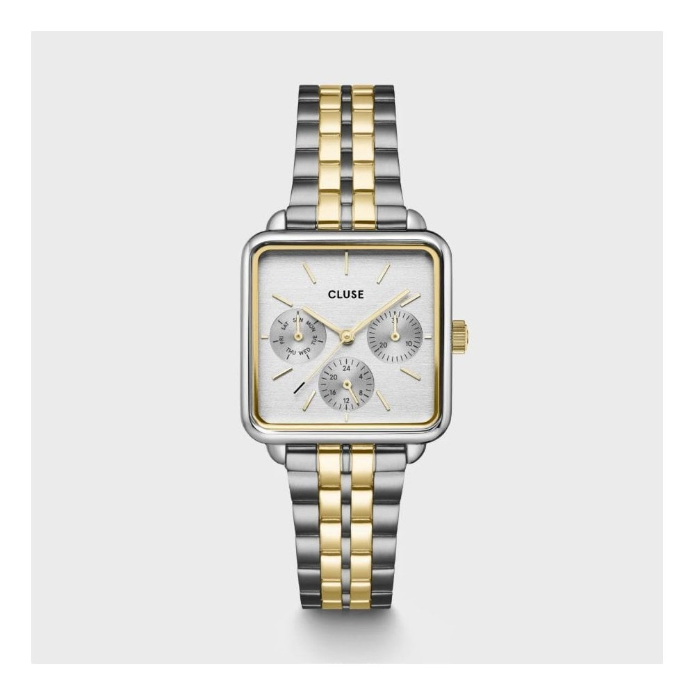 La Tétragone, Chronograph, Ladies Two-Toned Stainless Steel Watch