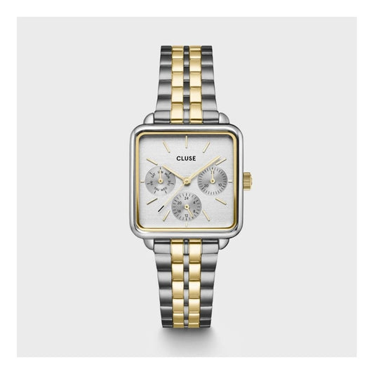 La Tétragone, Chronograph, Ladies Two-Toned Stainless Steel Watch