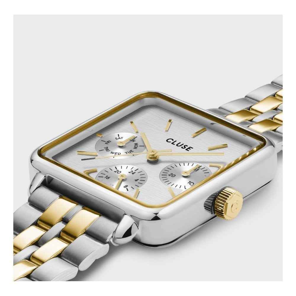 La Tétragone, Chronograph, Ladies Two-Toned Stainless Steel Watch