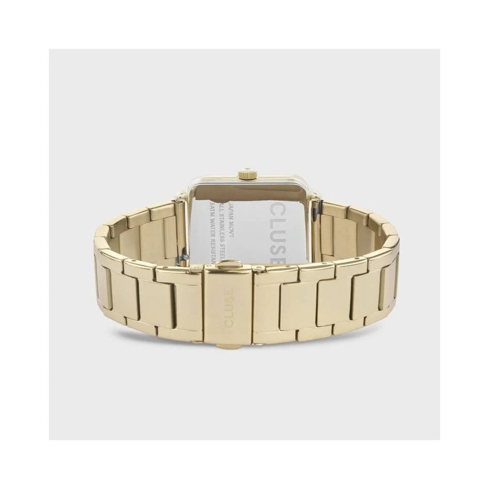 La Tétragone Steel White Pearl, Gold Colour Ladies Watch