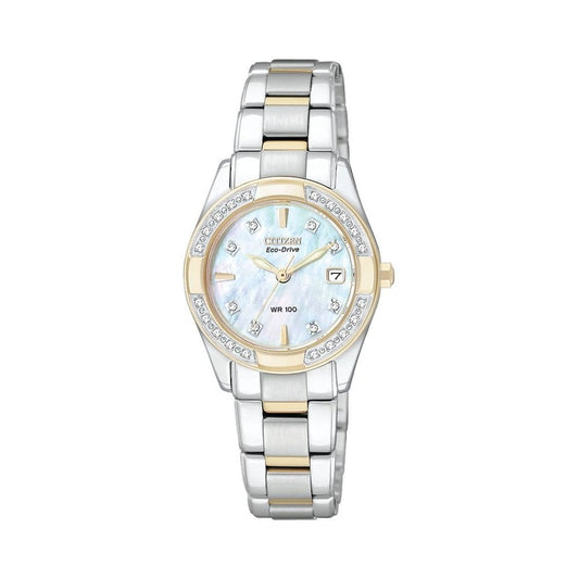Ladies Citizen Eco-drive Regent Two-tone steel/gold plate Watch