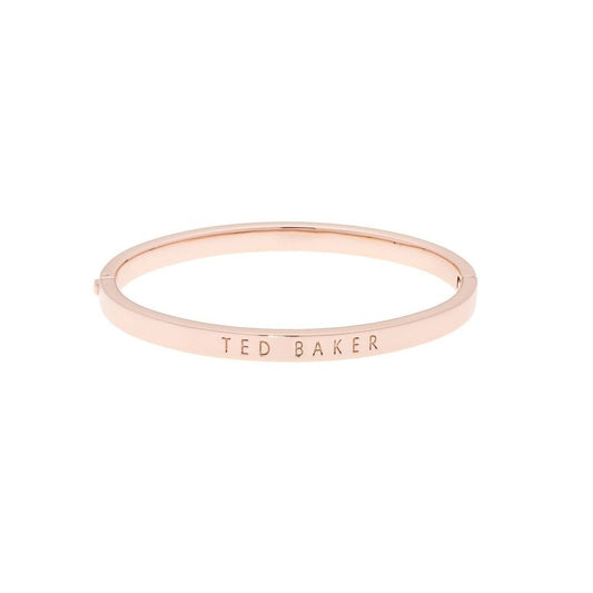 Ladies Ted Baker Rose Gold Plated Clemina Hinge Metallic Bangle