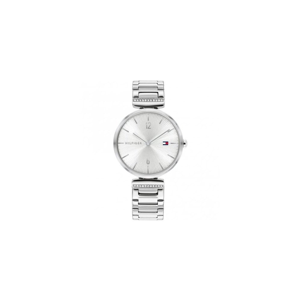Ladies Tommy Hilfiger Aria Bracelet watch, Stainless steel with silver dial
