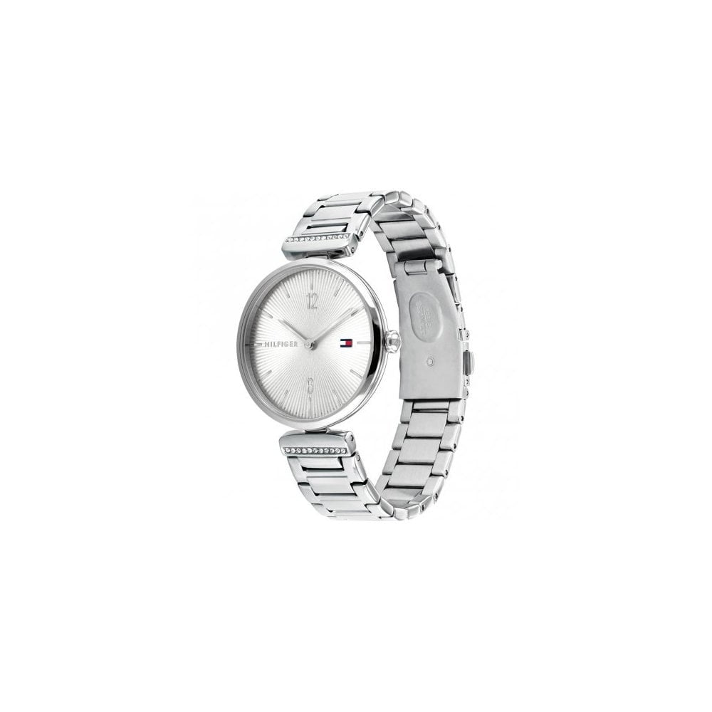 Ladies Tommy Hilfiger Aria Bracelet watch, Stainless steel with silver dial