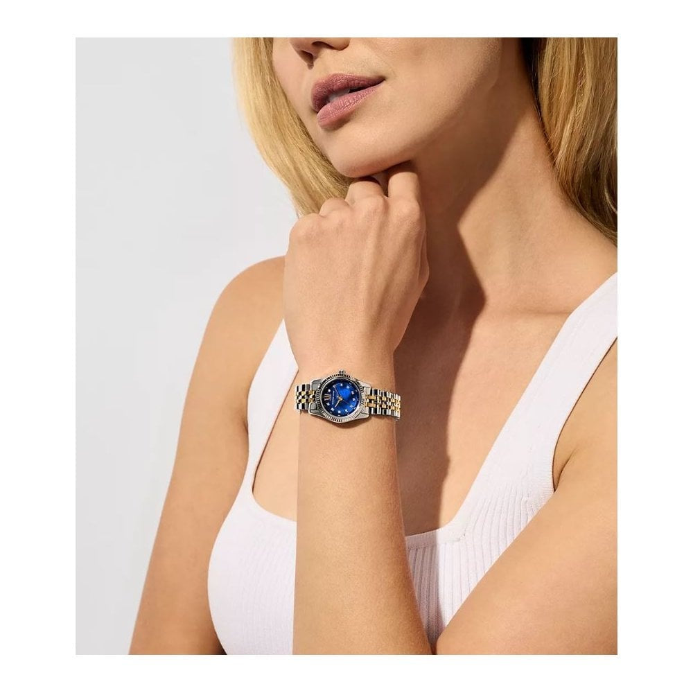 Lexington, Three-Hand, Blue Dial, Ladies Two-Tone Stainless Steel Watch