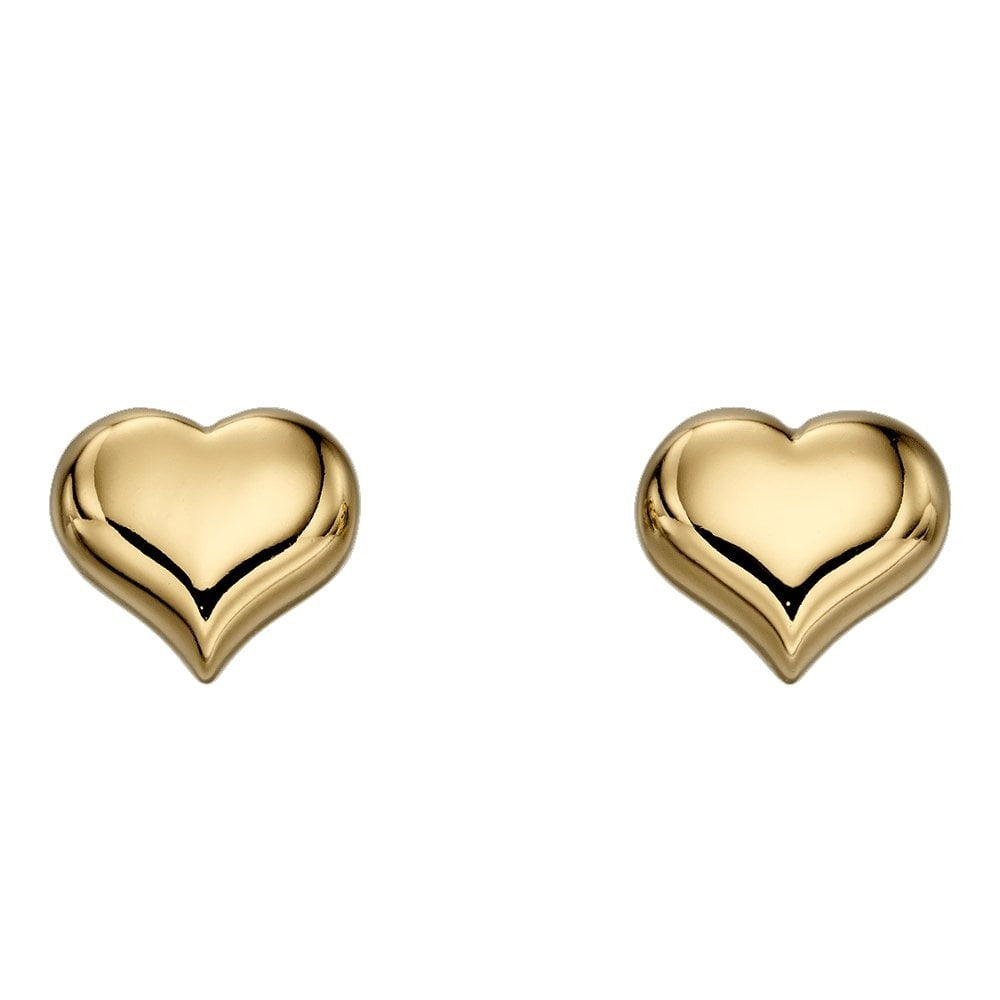 Little Star Aria Gold Heart Stud Earrings 