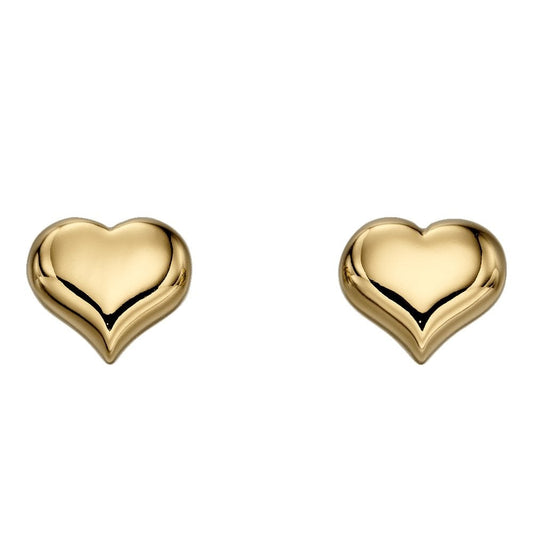 Little Star Aria Gold Heart Stud Earrings 