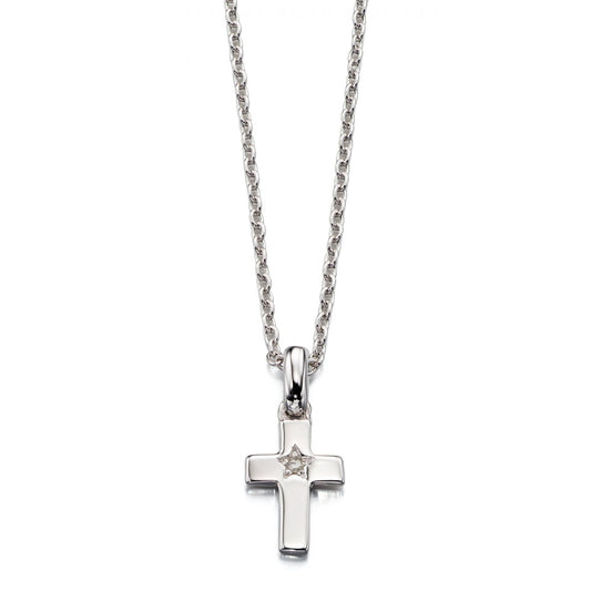 Little Star Grace Sterling Silver Diamond Necklace