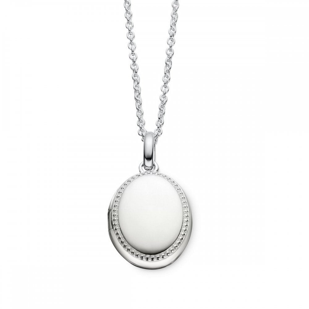 Little Star Margot Beaded Oval Locket