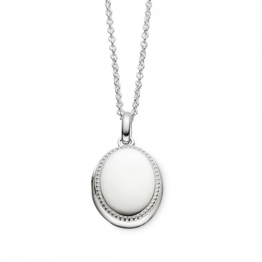 Little Star Margot Beaded Oval Locket