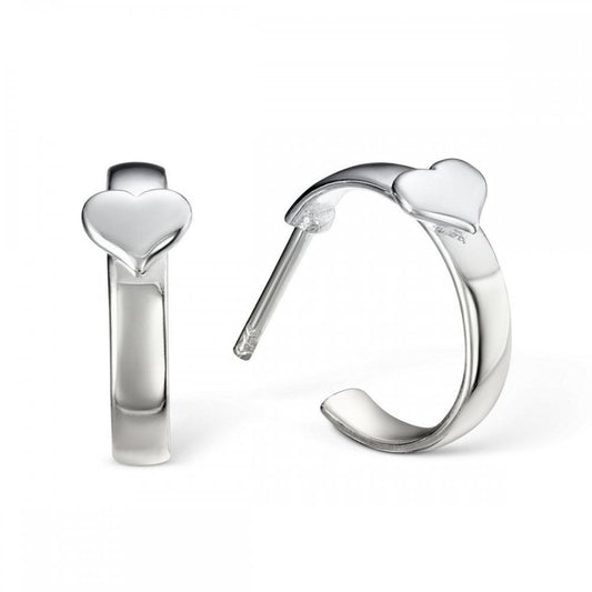 Little Star Novie Heart Hoop Earrings