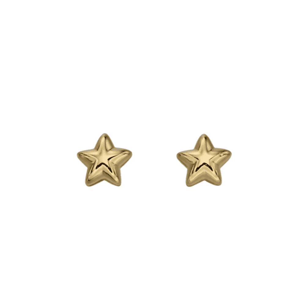 Little Star Sophie Yellow Plated Star Studs 
