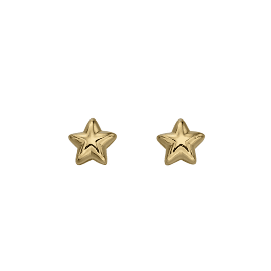 Little Star Sophie Yellow Plated Star Studs 