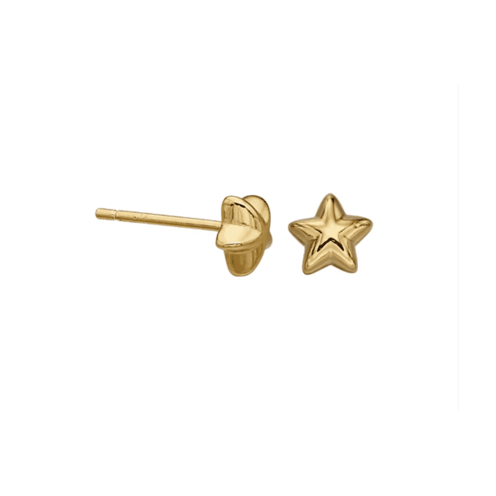 Little Star Sophie Yellow Plated Star Studs 