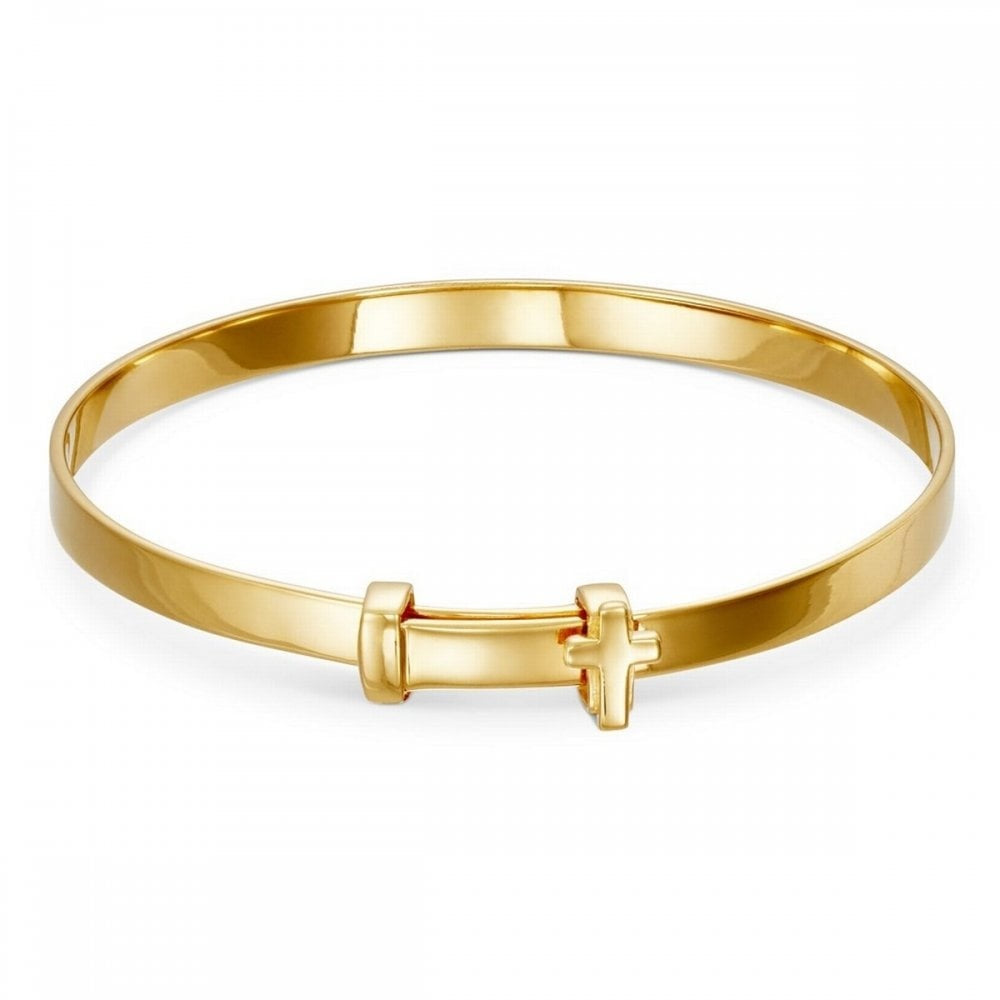 Little Stars Aurnia Gold Plated Cross Bangle