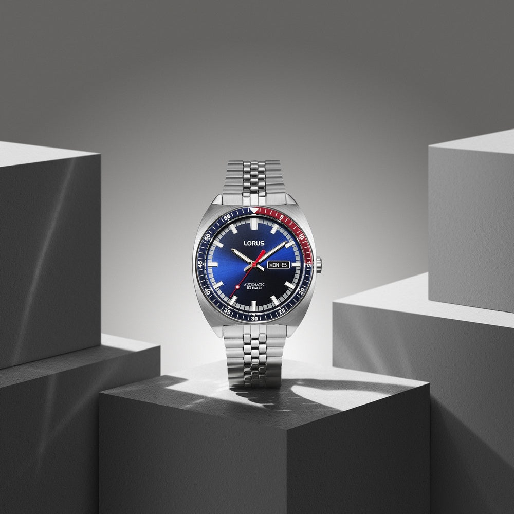 Lorus Automatic Blue Retro sports