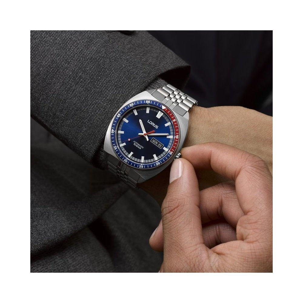 Lorus Automatic Blue Retro sports