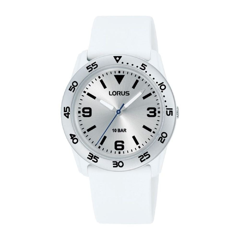 Lorus Childrens White Resin Strap Watch 